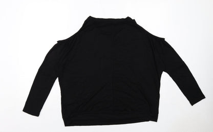 Womens UK Size 14 Very Black Basic Blouse