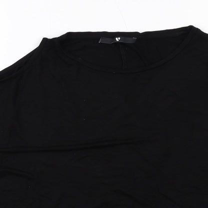 Womens UK Size 14 Very Black Basic Blouse