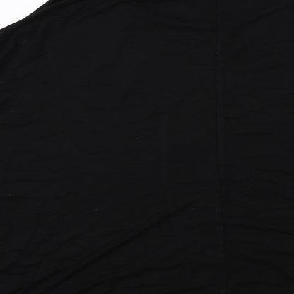 Womens UK Size 14 Very Black Basic Blouse