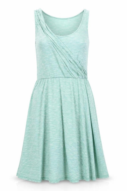 Gap Womens Green Viscose Tank Dress Size S Round Neck Pullover