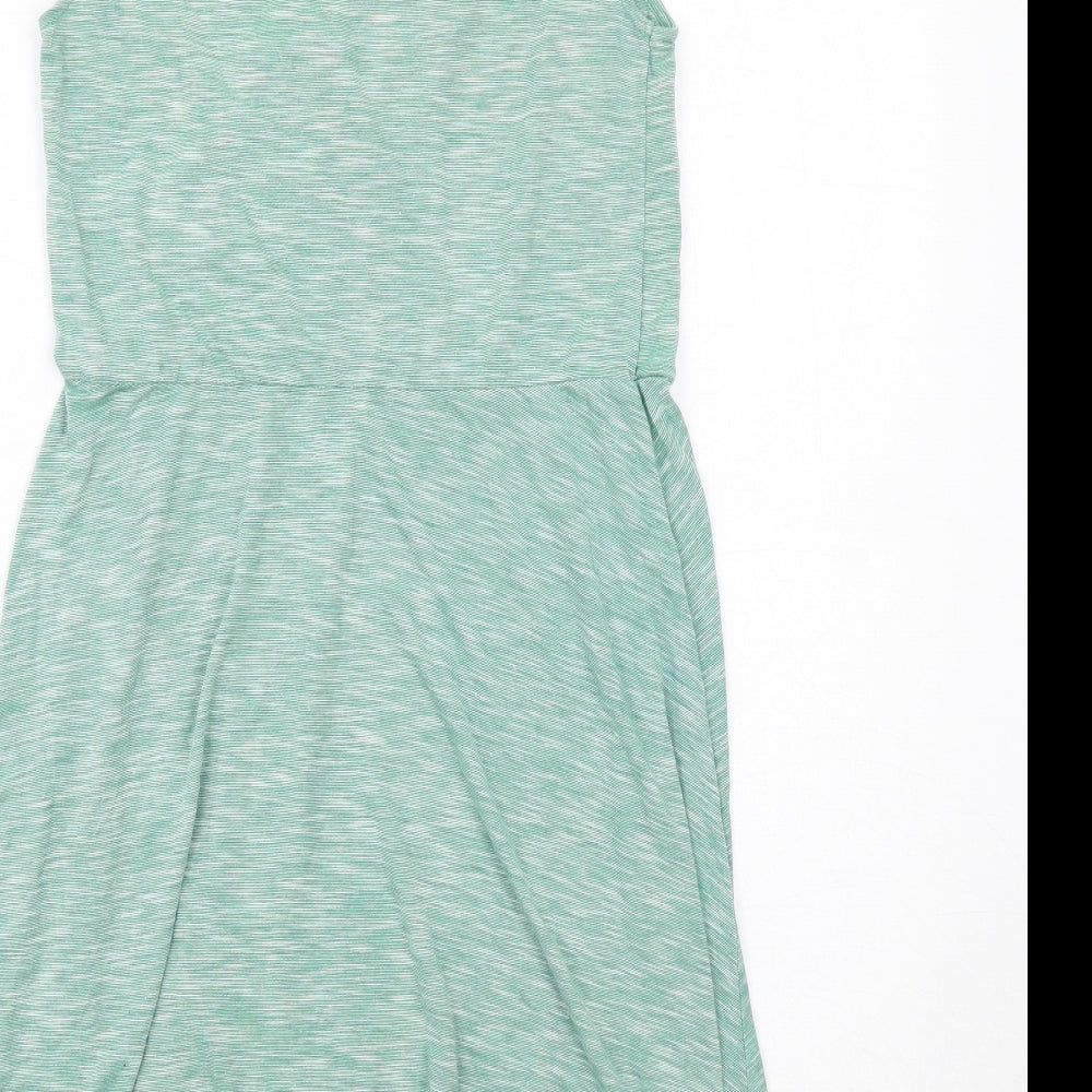Gap Womens Green Viscose Tank Dress Size S Round Neck Pullover