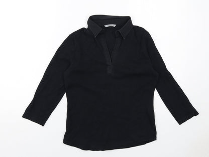Womens UK Size 12 Marks and Spencer Black Basic Blouse