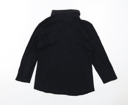 Womens UK Size 12 Marks and Spencer Black Basic Blouse