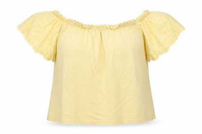 Womens UK Size M Dorothy Perkins Yellow Basic Blouse
