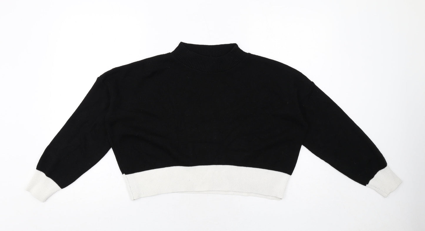 Womens UK Size M PRETTYLITTLETHING Black Pullover Jumper