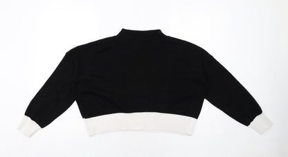 Womens UK Size M PRETTYLITTLETHING Black Pullover Jumper