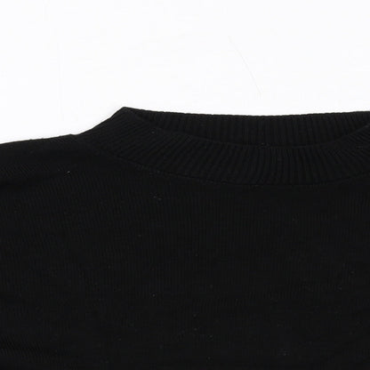 Womens UK Size M PRETTYLITTLETHING Black Pullover Jumper
