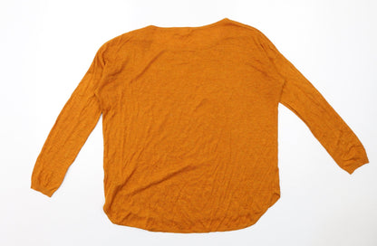 Womens UK Size S H&M Orange Pullover Jumper