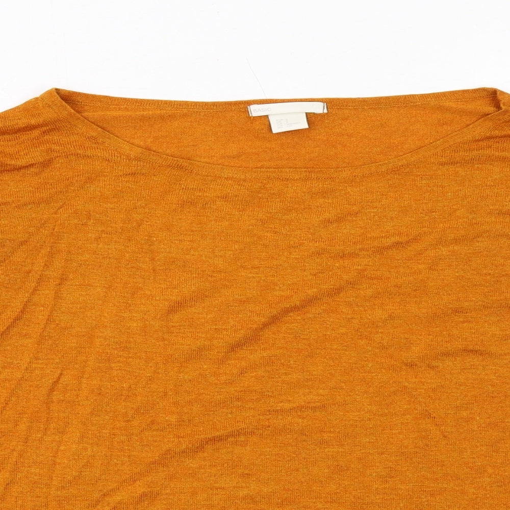 Womens UK Size S H&M Orange Pullover Jumper