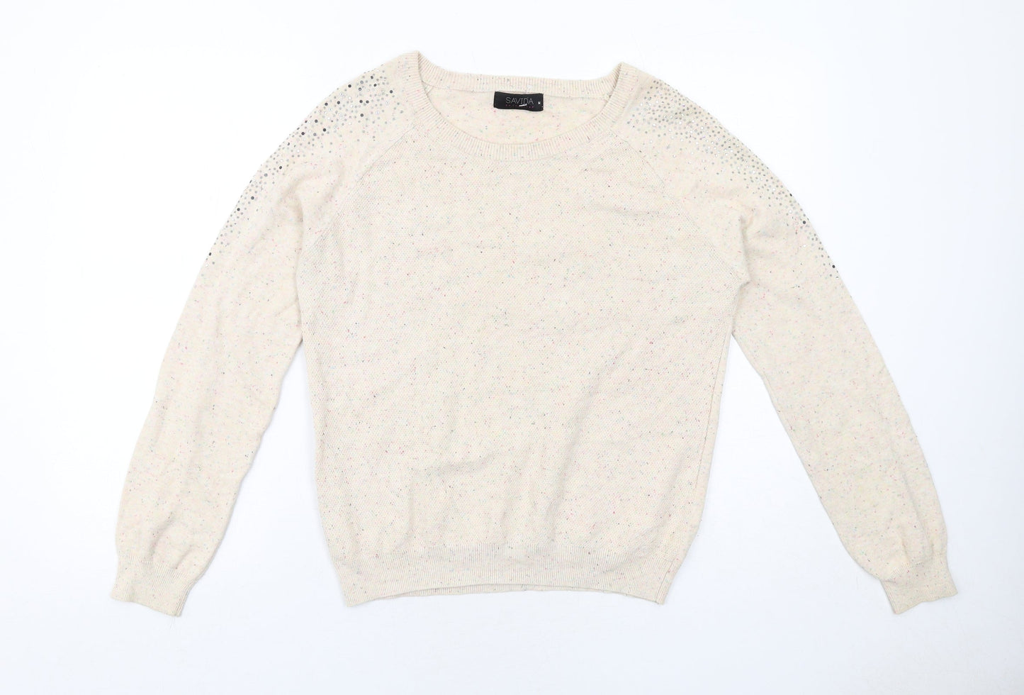 Womens UK Size M Savida Ivory Pullover Jumper