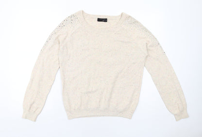 Womens UK Size M Savida Ivory Pullover Jumper