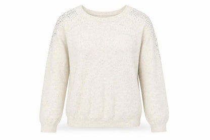 Womens UK Size M Savida Ivory Pullover Jumper