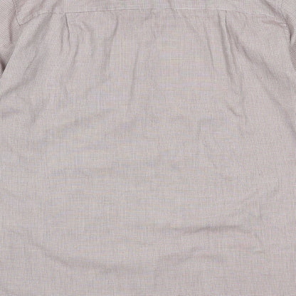 NEXT Mens Red Polyester Button-Up Size 16 Collared Button