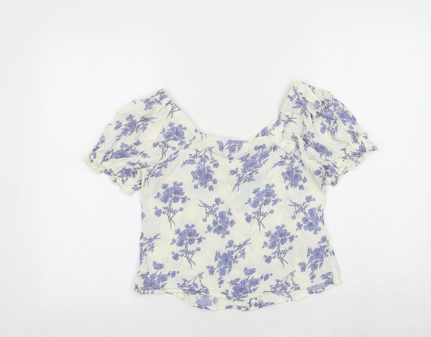Womens UK Size S Marks and Spencer Ivory Basic Button-Up