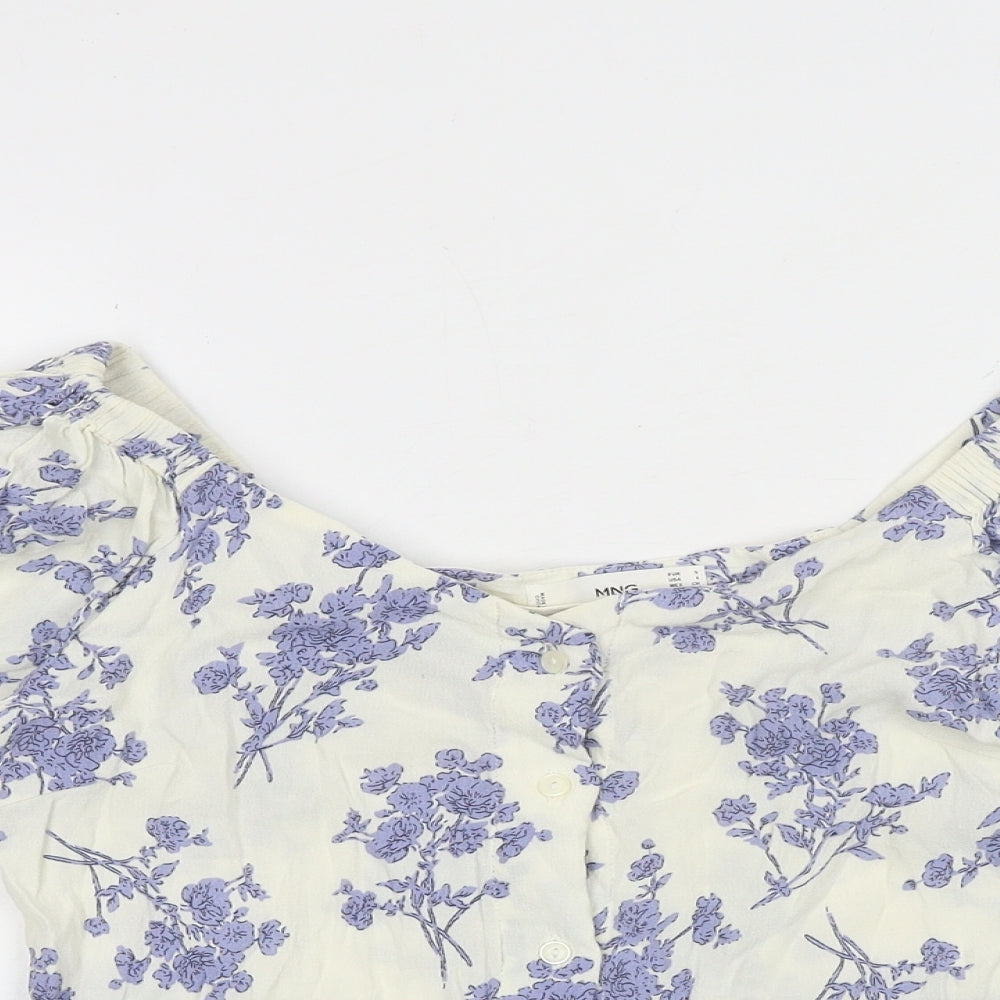 Womens UK Size S Marks and Spencer Ivory Basic Button-Up