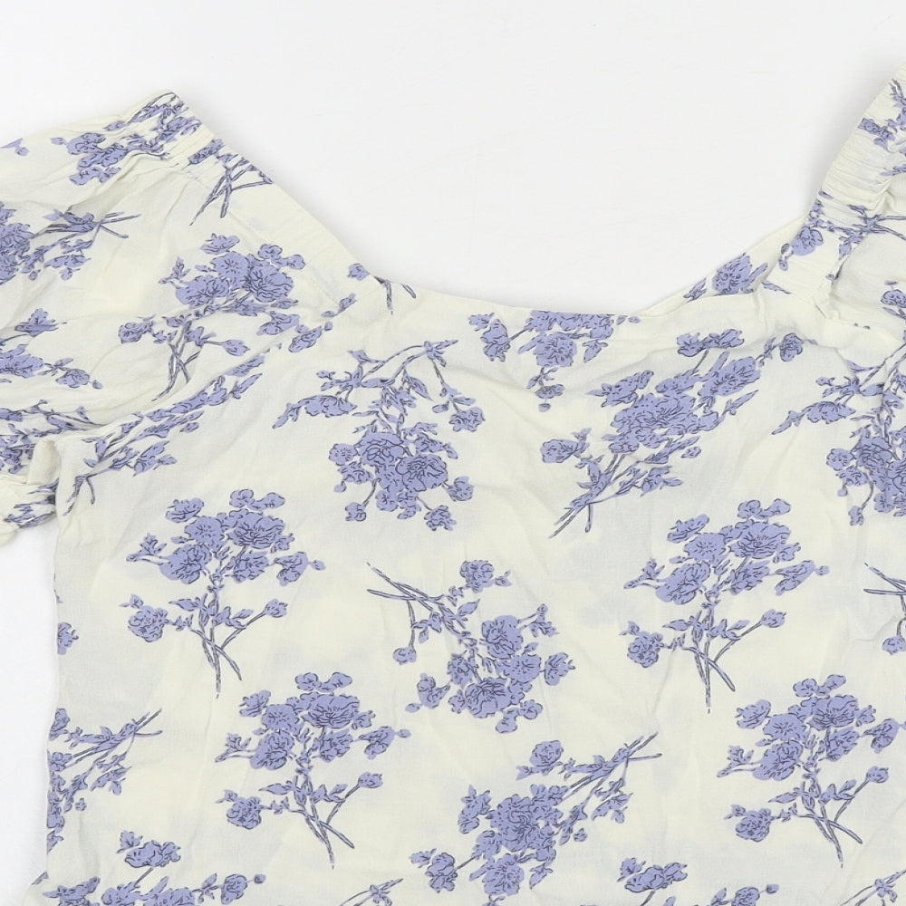 Womens UK Size S Marks and Spencer Ivory Basic Button-Up