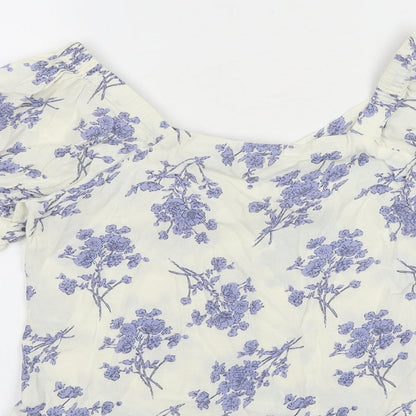Womens UK Size S Marks and Spencer Ivory Basic Button-Up