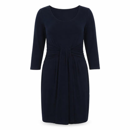 Linea Womens Blue Polyester Sheath Size 8 V-Neck Tie