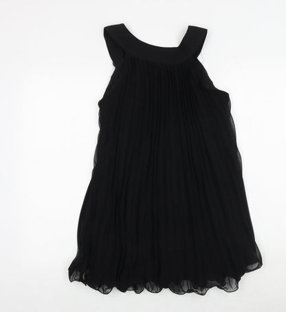 AX Paris Womens Black Polyester A-Line Size 10 Boat Neck Pullover