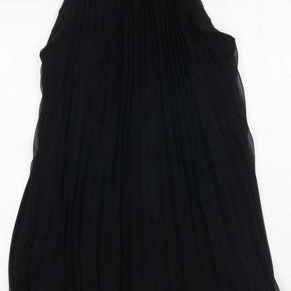 AX Paris Womens Black Polyester A-Line Size 10 Boat Neck Pullover