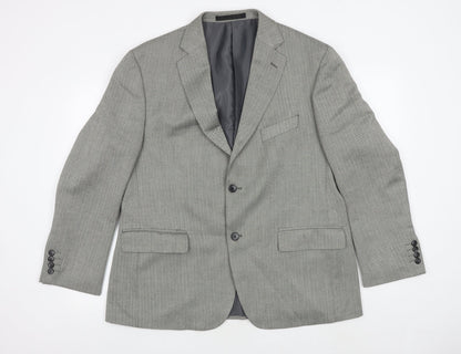 Mens UK Size 42 Impressions Regular Grey Suit Jacket
