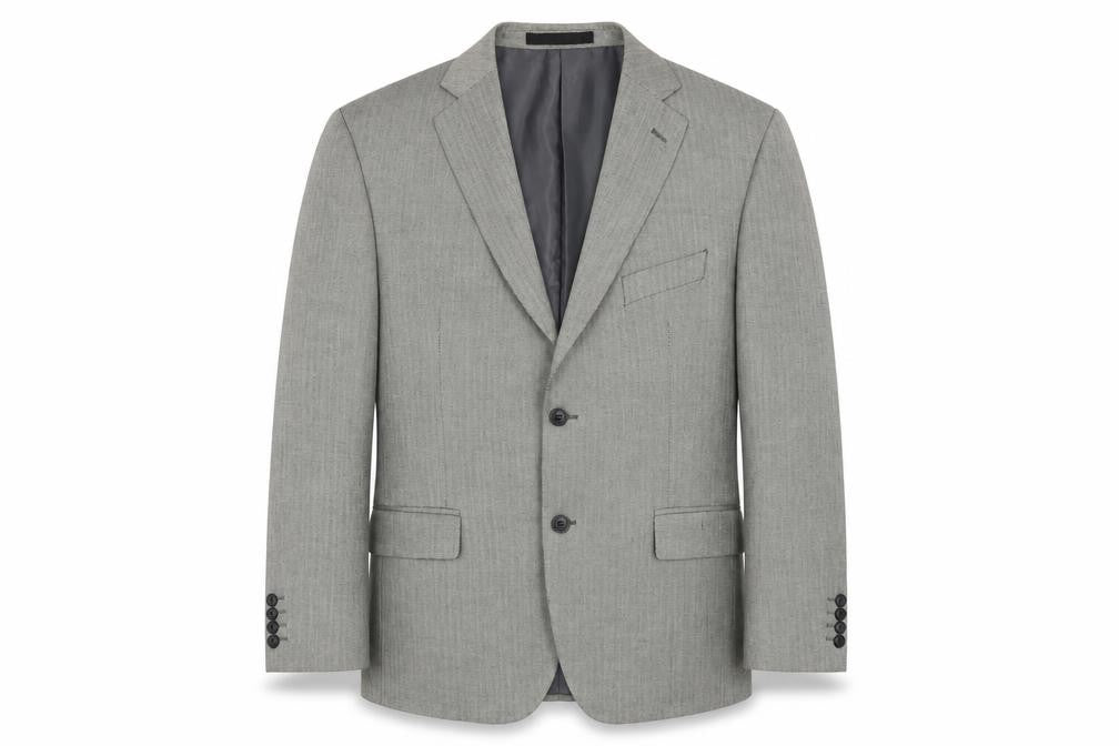 Mens UK Size 42 Impressions Regular Grey Suit Jacket