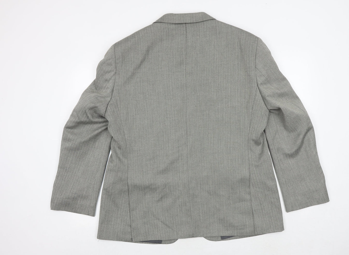 Mens UK Size 42 Impressions Regular Grey Suit Jacket
