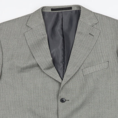 Mens UK Size 42 Impressions Regular Grey Suit Jacket