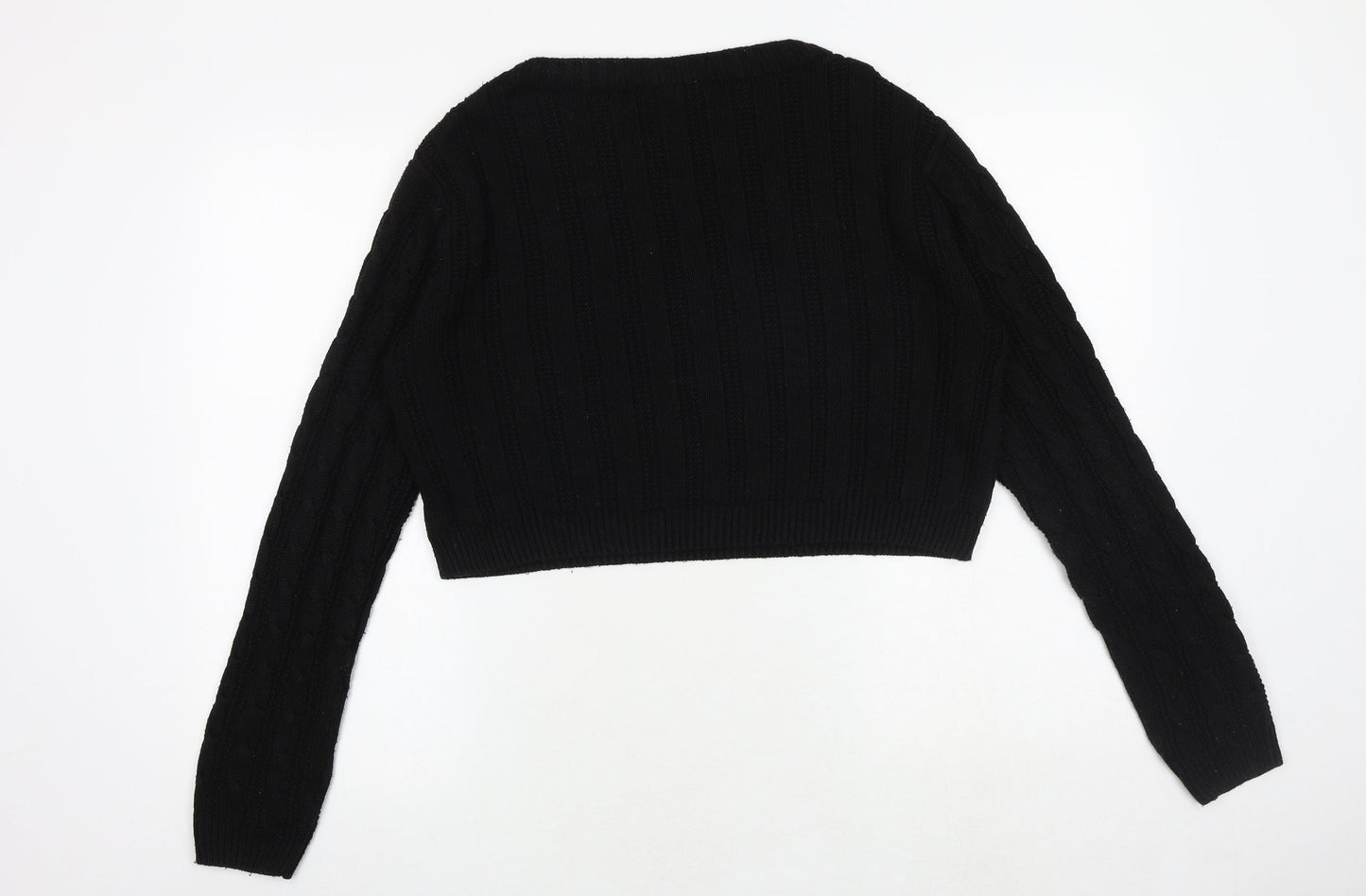 Womens UK Size S Topshop Black Pullover Jumper
