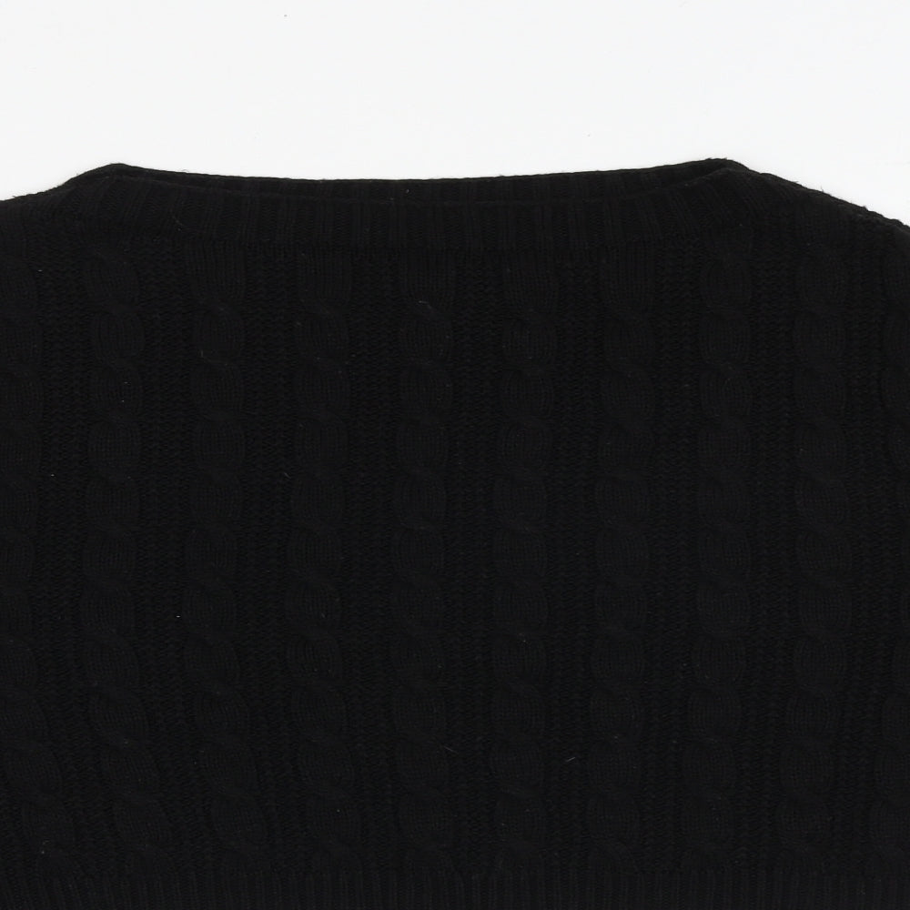 Womens UK Size S Topshop Black Pullover Jumper
