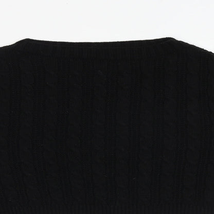 Womens UK Size S Topshop Black Pullover Jumper