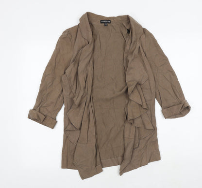 Womens UK Size 10 Warehouse Brown Cardigan Jumper