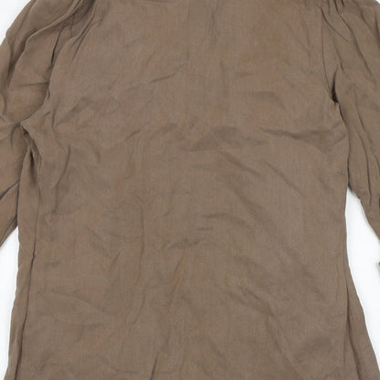 Womens UK Size 10 Warehouse Brown Cardigan Jumper