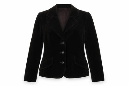 Feminella Womens Brown Jacket Blazer Size 10 Button