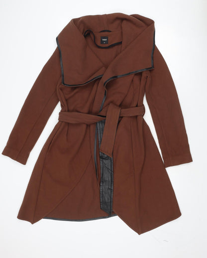 Womens UK Size XS Oasis Brown Overcoat
