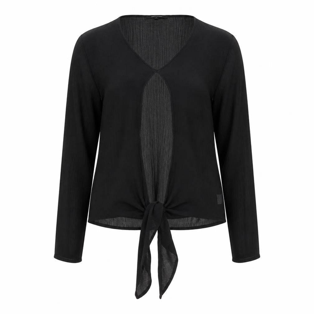 Womens UK Size 8 Missguided Black Basic Blouse