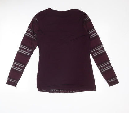 Womens UK Size 10 Dorothy Perkins Purple Basic Blouse