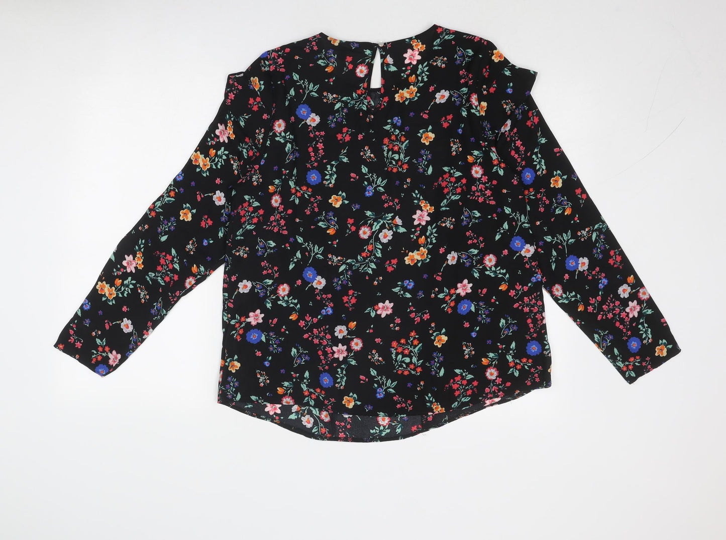 Womens UK Size 14 Simply Be Black Basic Blouse