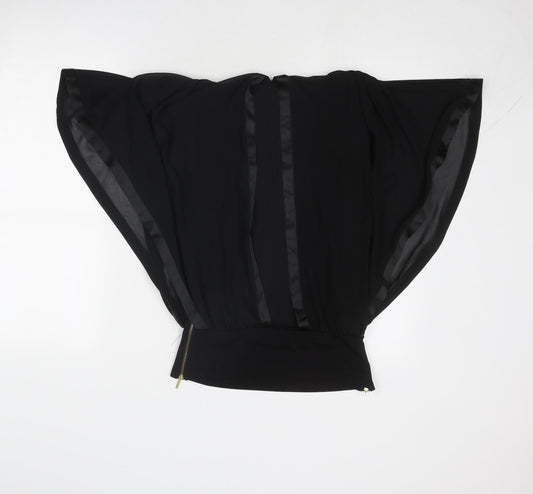 Womens UK Size 6 Coast Black Basic Blouse