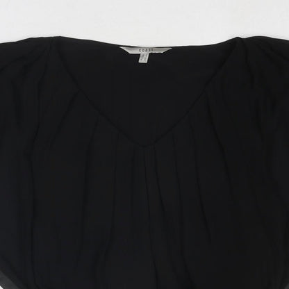 Womens UK Size 6 Coast Black Basic Blouse