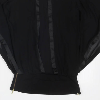 Womens UK Size 6 Coast Black Basic Blouse