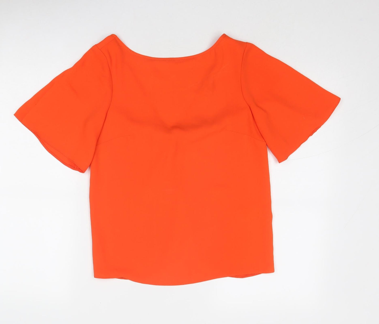Womens UK Size 8 Warehouse Orange Basic Blouse