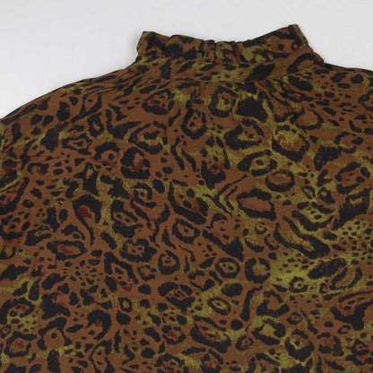 Womens UK Size S H&M Brown Basic Blouse