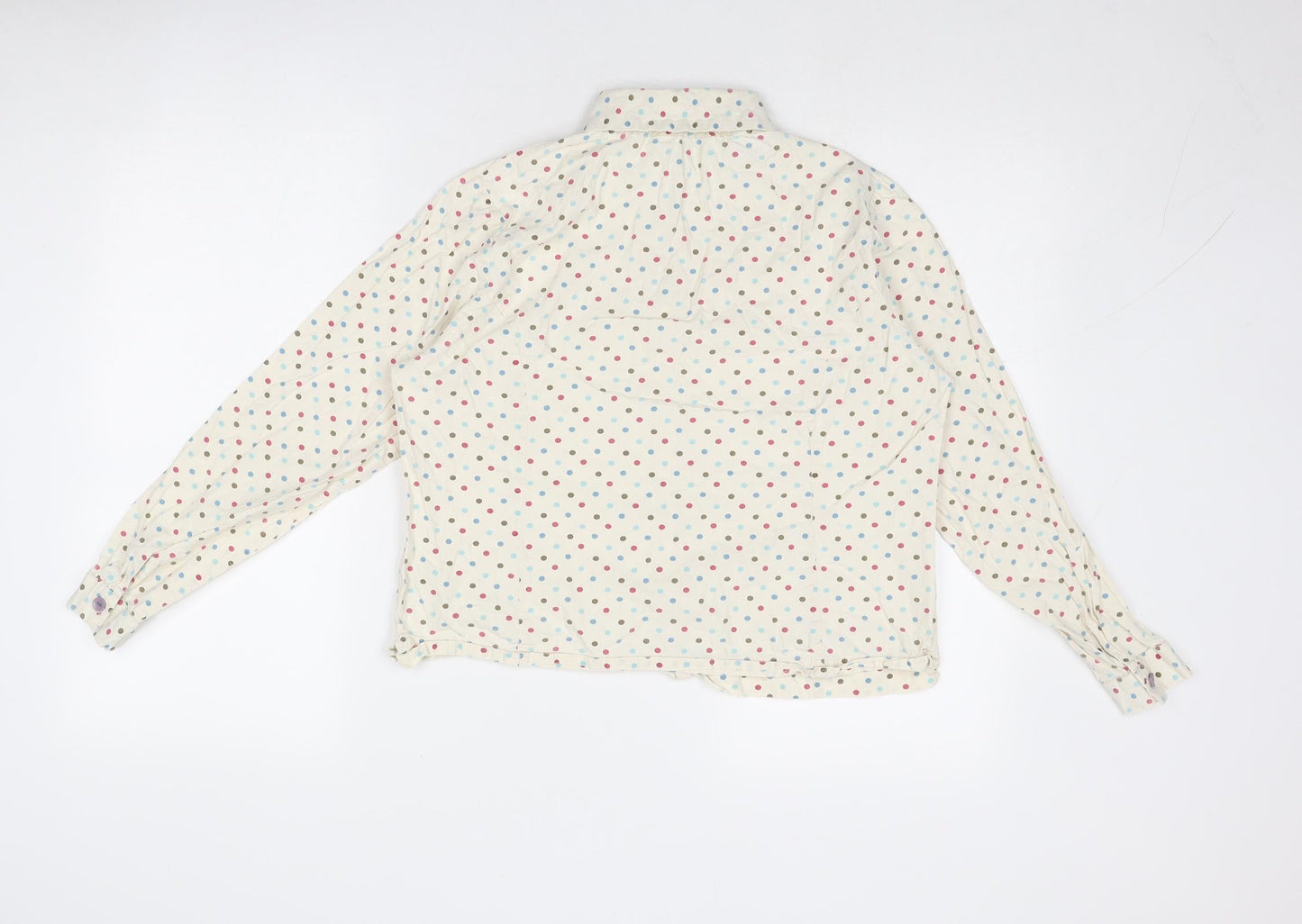 Womens UK Size 12 Tulchan Ivory Basic Button-Up