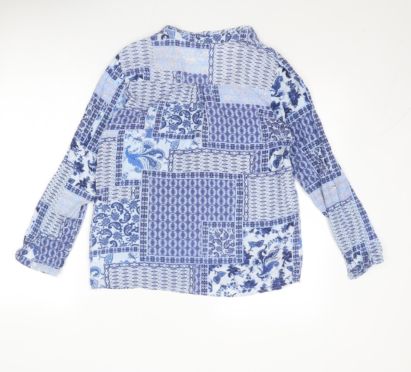 Womens UK Size 10 Esprit Blue Basic Blouse