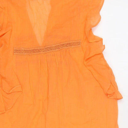 Womens UK Size 6 Mint Velvet Orange Basic Blouse