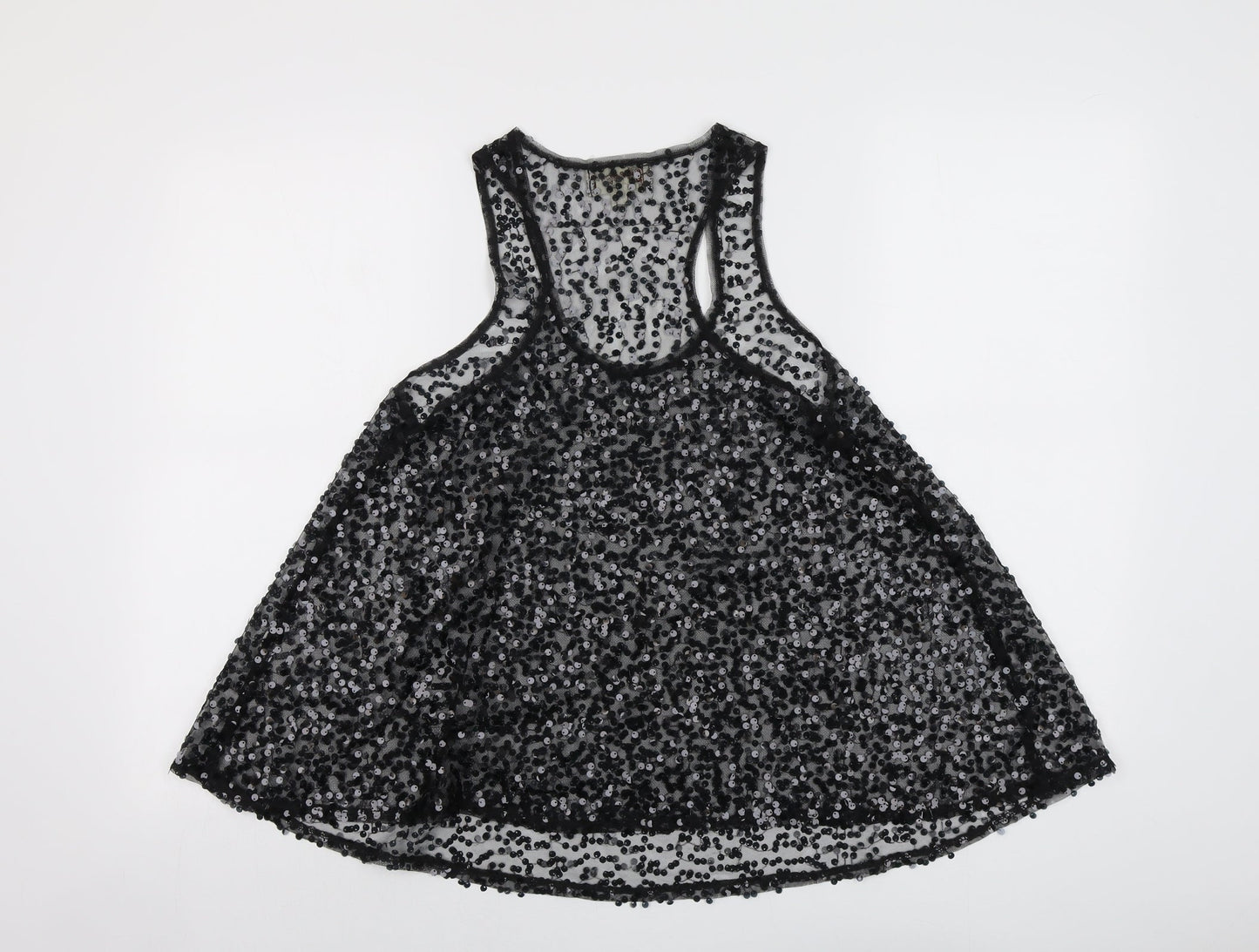 Womens UK Size M Vouley Vous Black Basic Tank