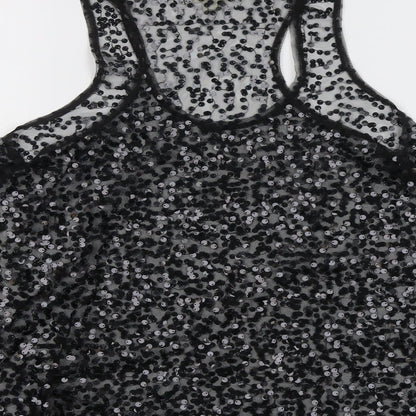 Womens UK Size M Vouley Vous Black Basic Tank