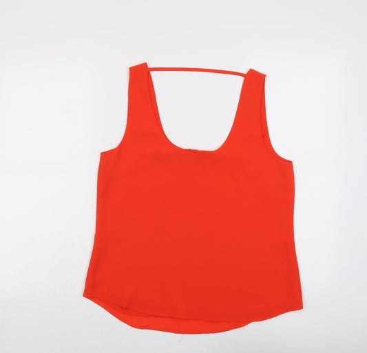 Womens UK Size 12 Oasis Red Basic Tank