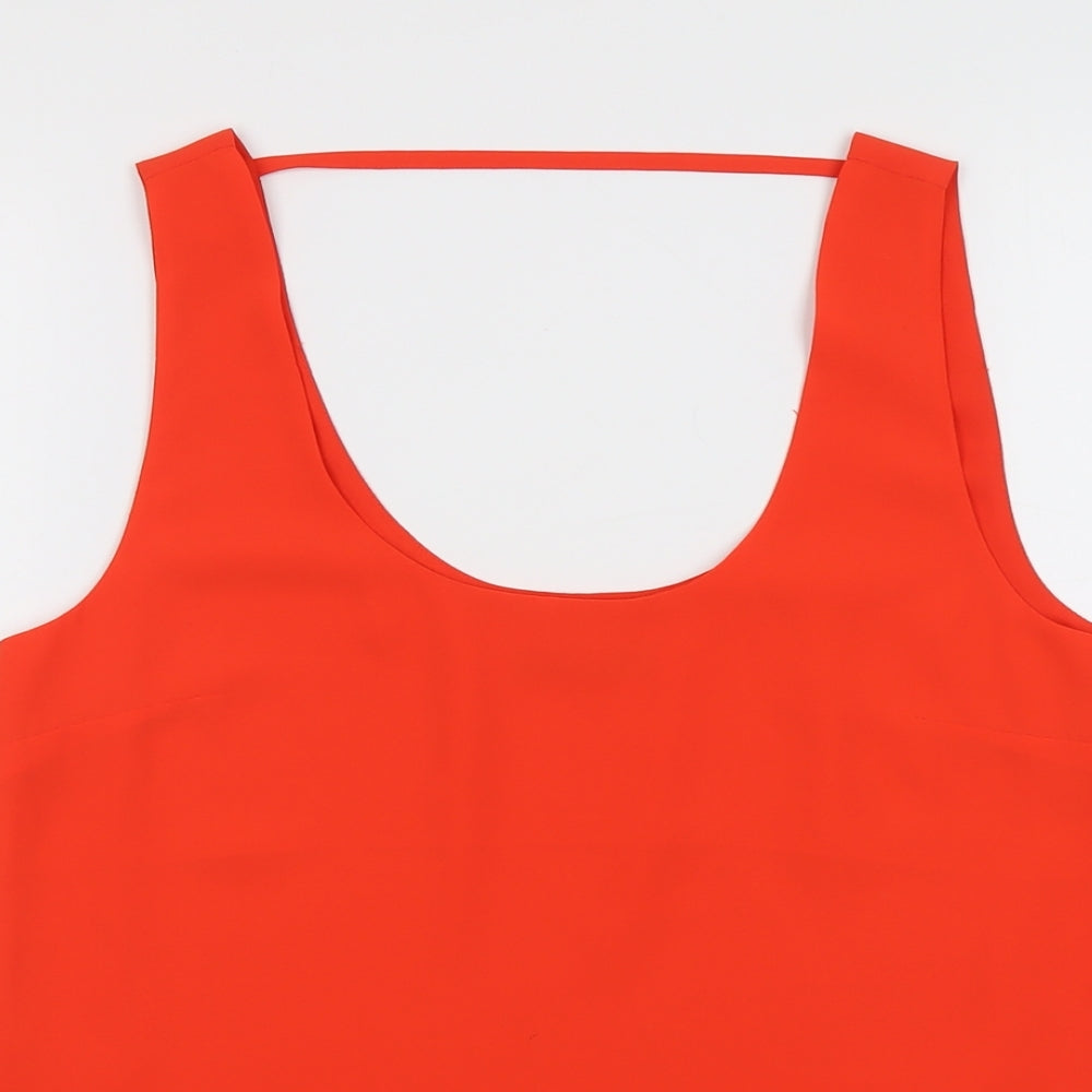 Womens UK Size 12 Oasis Red Basic Tank